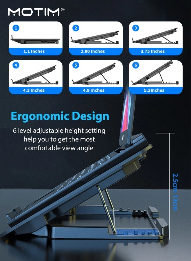 Laptop Cooling Pad - 6 Fans 12-17 Inch