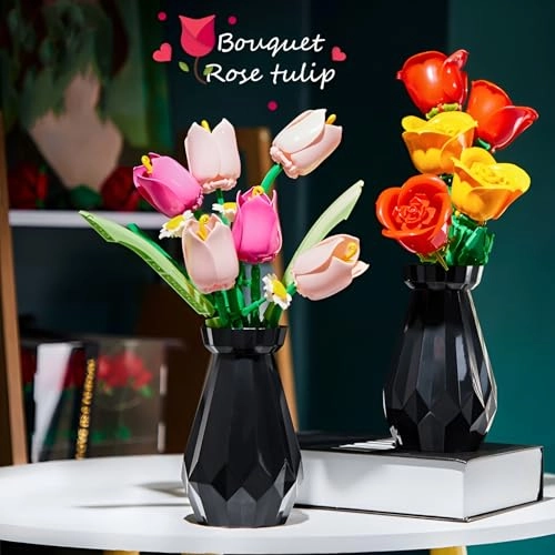 Tulip Bouquet Building Kit - 223 pcs
