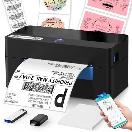 HIROBOT Bluetooth Thermal Label Printer + Receipt Printer - 80mm