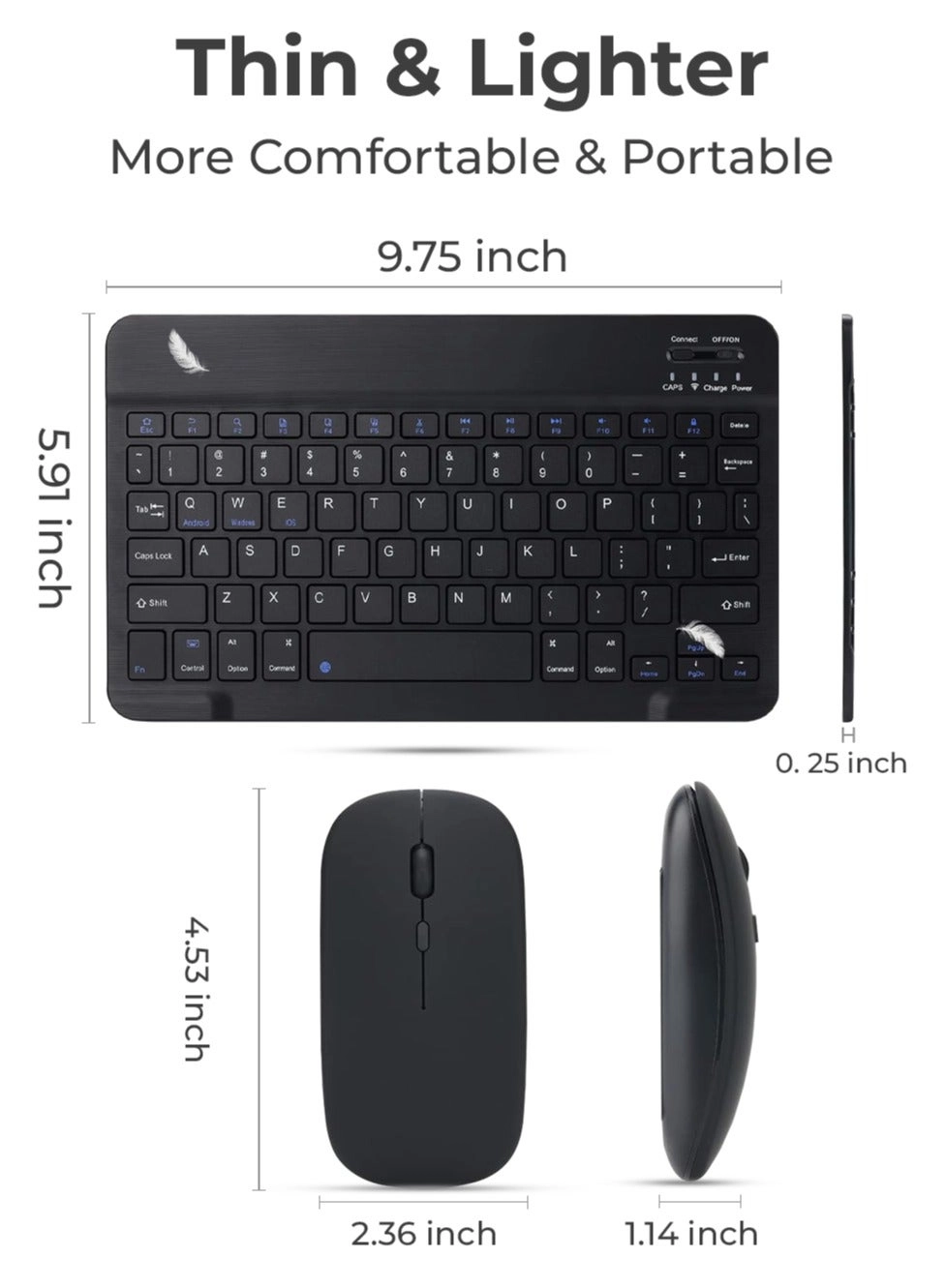 Keyboard & Mouse Combo - EN/AR Wireless
