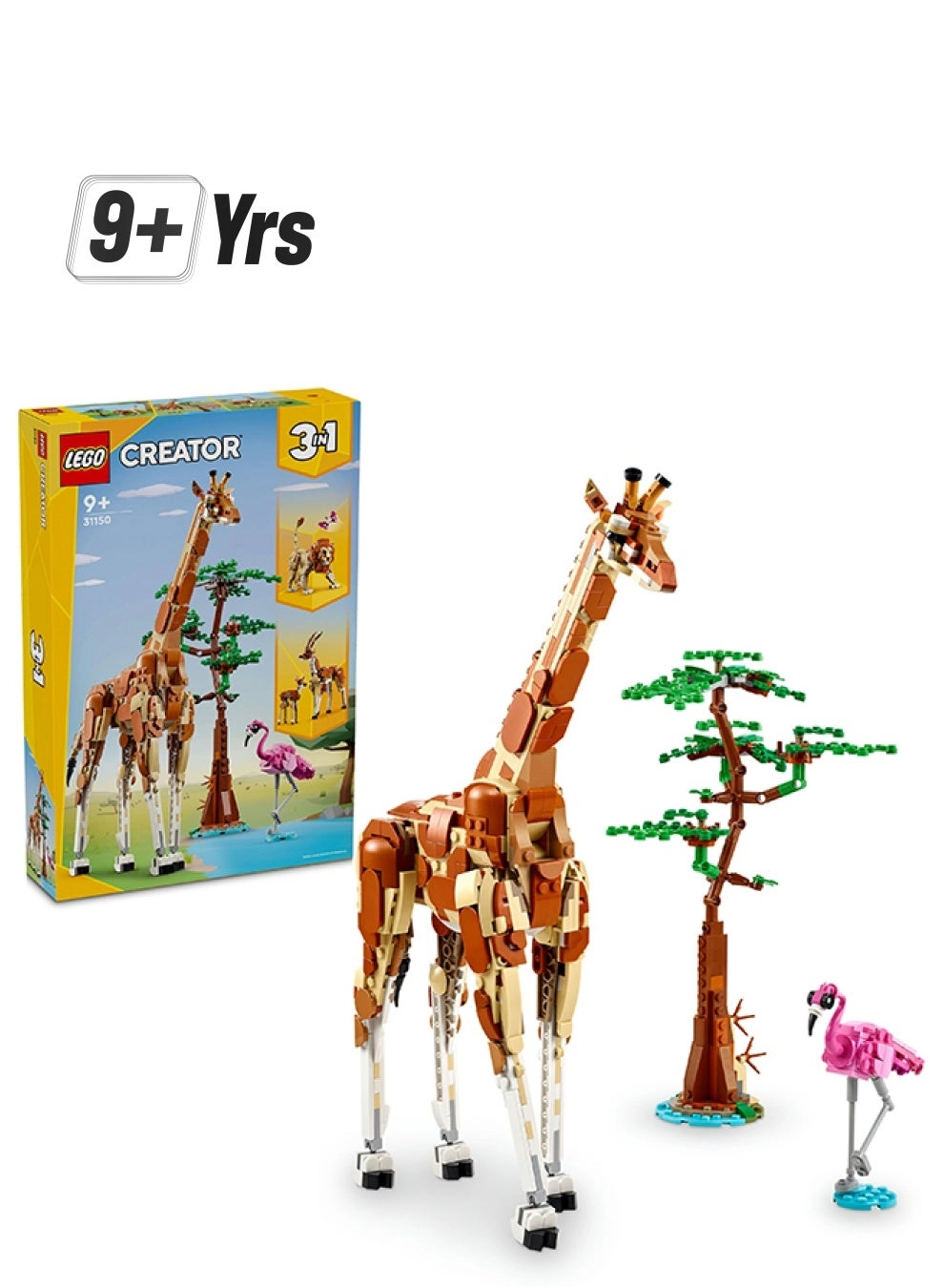Wild Safari Animals (31150) - 3in1 Giraffe Gazelle Lion