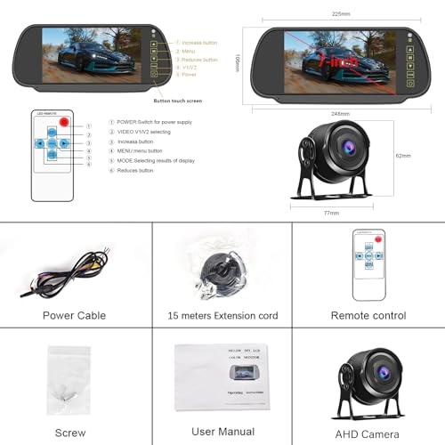 Mirror Dash Cam - 1080P
