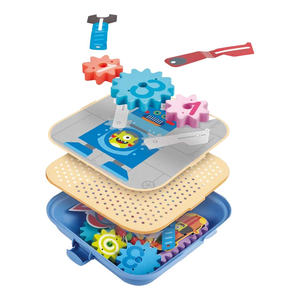 Cogworks Experimental Educational Wooden Playset - 3 years old and up 115 pieces