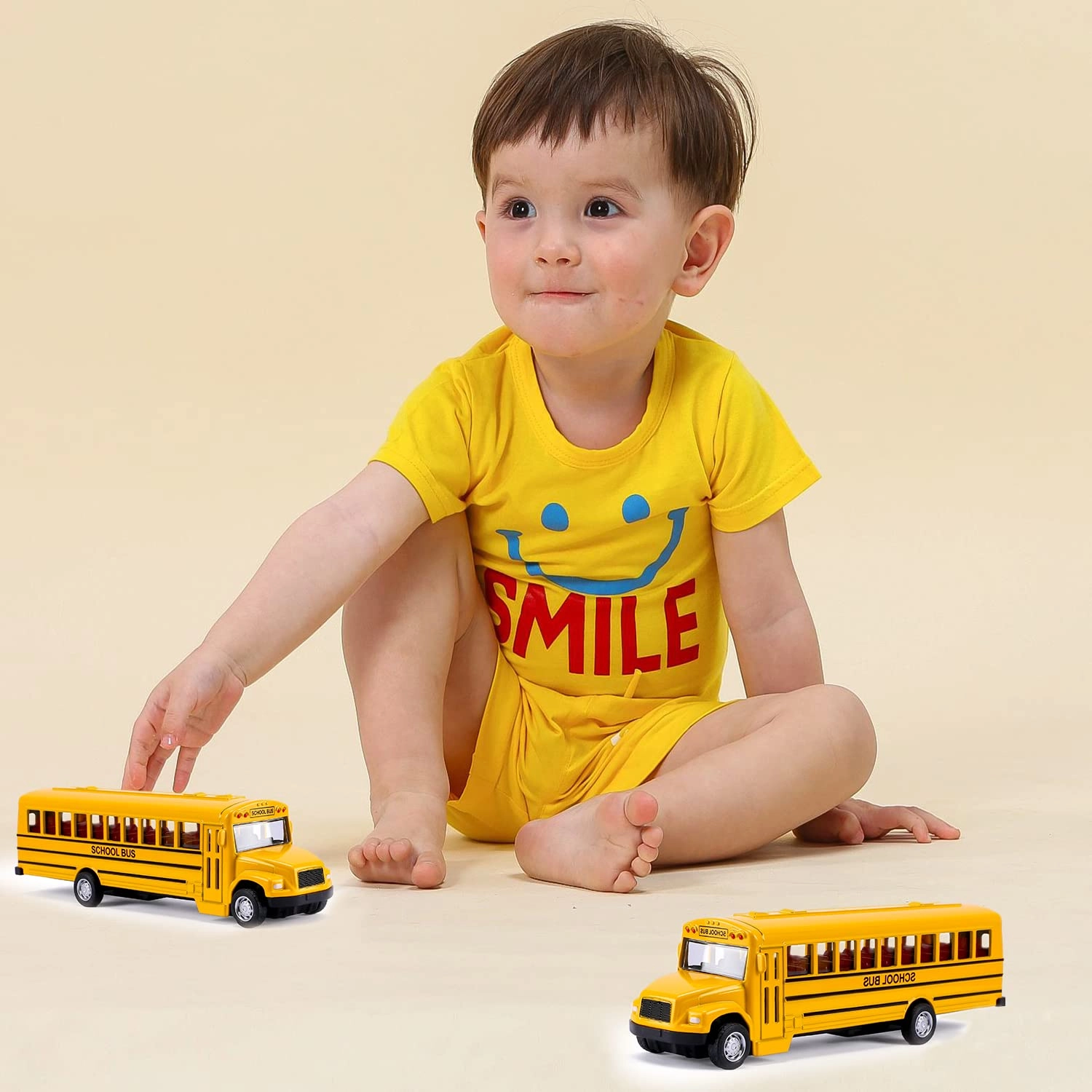 Pull Back School Bus - 2 Pack