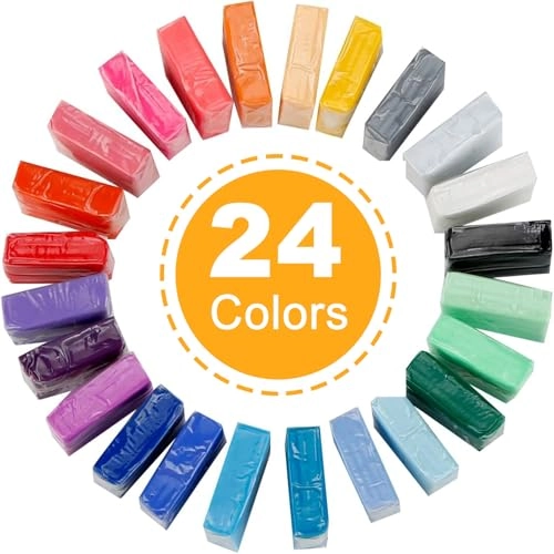 CiaraQ Polymer Clay Kit - Polymer Clay 264g 24pcs.