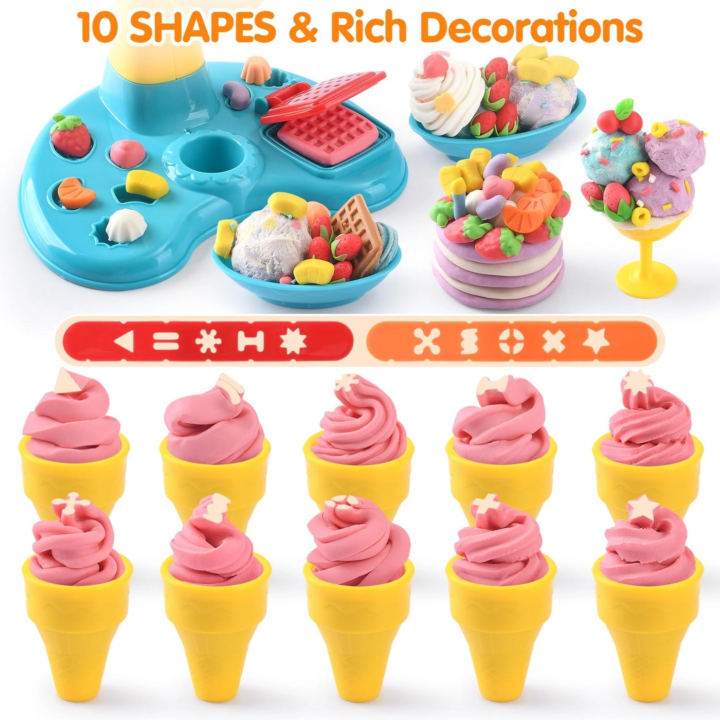 Color Dough Sets - 4-8 20 pieces