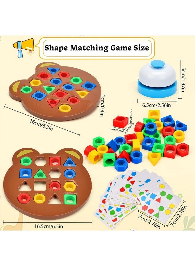 Geometric Shape and Color Matching Puzzle Board Game - 3+