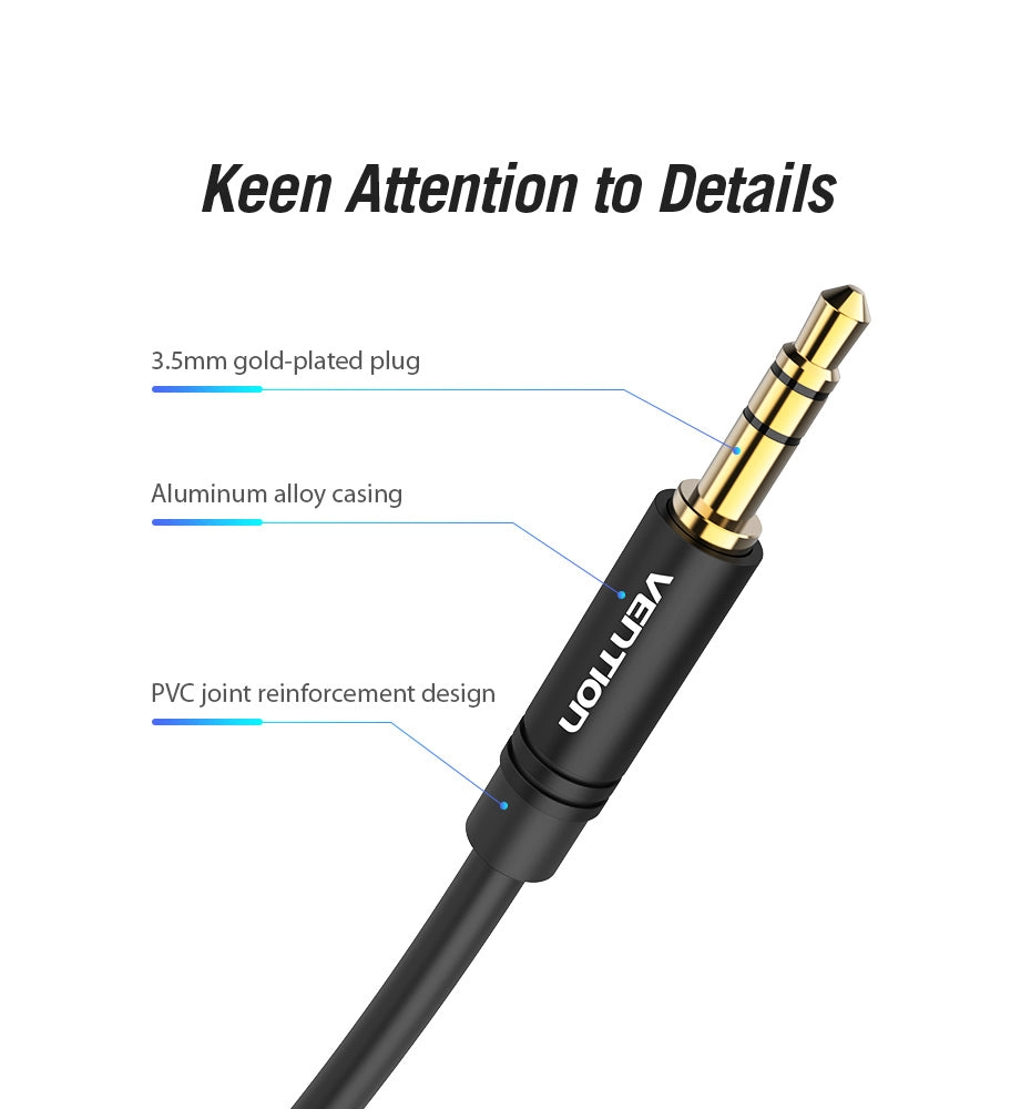 3.5mm Male to Male Audio Cable - 1 m