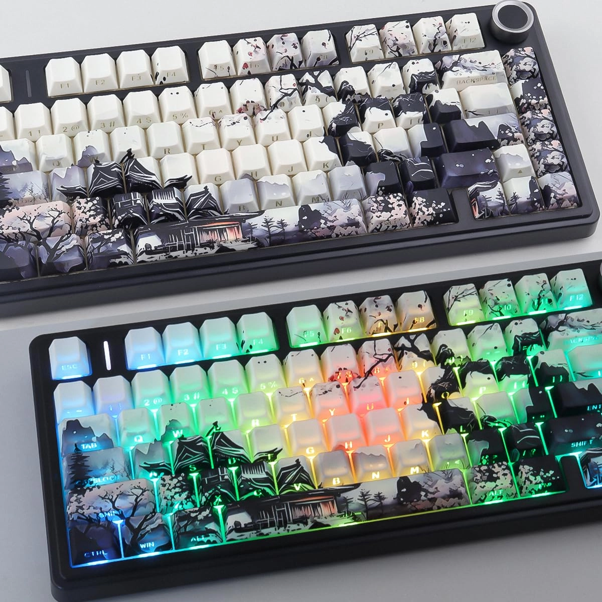 PBT Keycaps - Auxiliary, RF