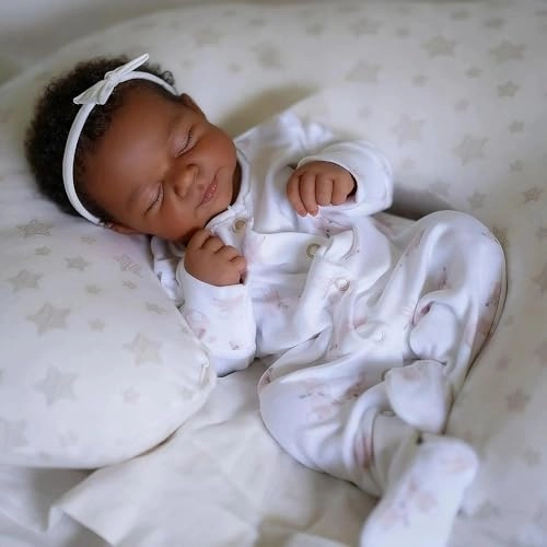 Reborn Baby Doll - 20 inches Vinyl Black Ages 3+