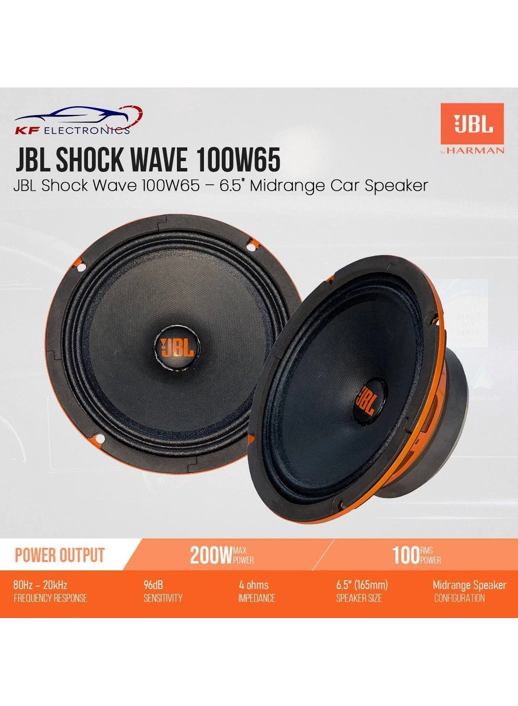 Shock Wave 100W65 - 6.5" (165mm) Midrange