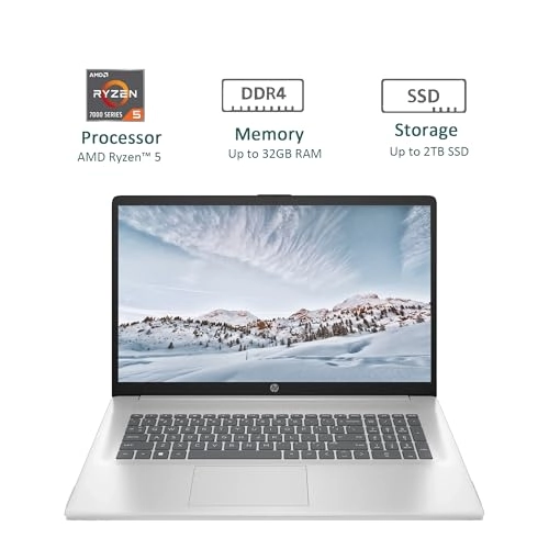 HP Laptop 17 - 17.3'' Ryzen 5-7430U 32GB DDR4 1TB SSD