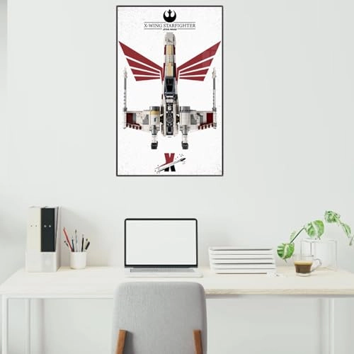 Display Wallboard for LEGO 75355 UCS X-Wing Fighter - 50X80cm