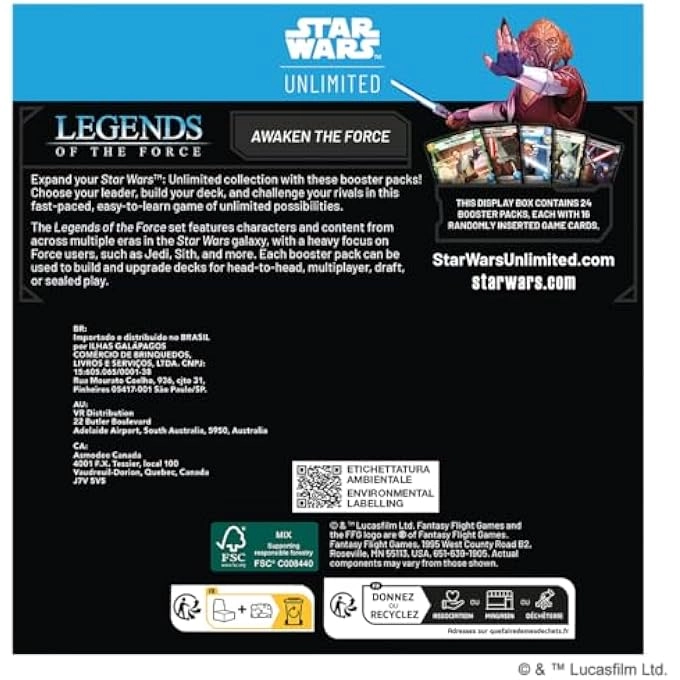 Star Wars Legends of the Force Booster Display - English 24pcs