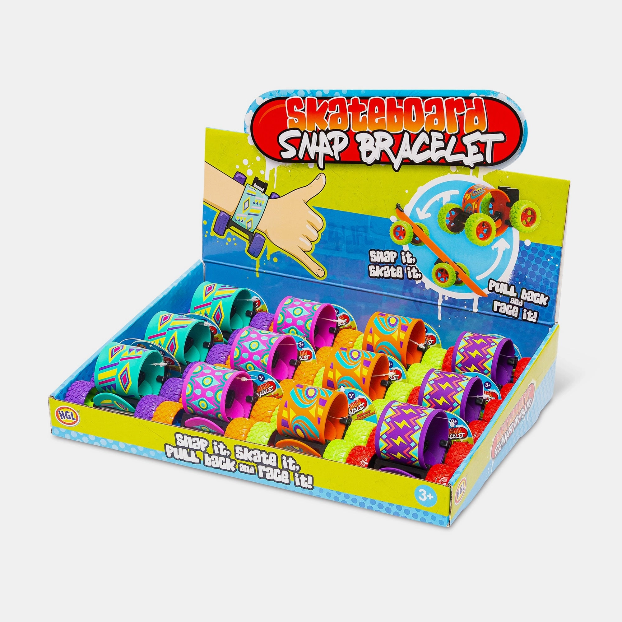 BORDERS Skateboard Snap Bracelet - 3+ years 1 pcs