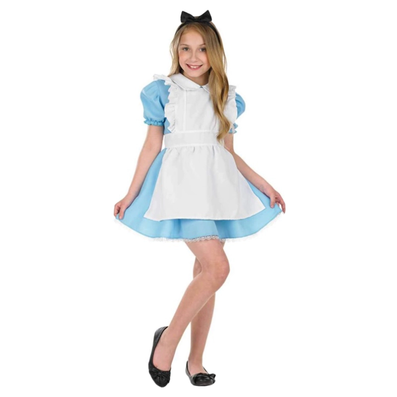 BrainGiggles Alice In Wonderland Dress + Apron + Headband - Alice In Wonderland 2-4Y