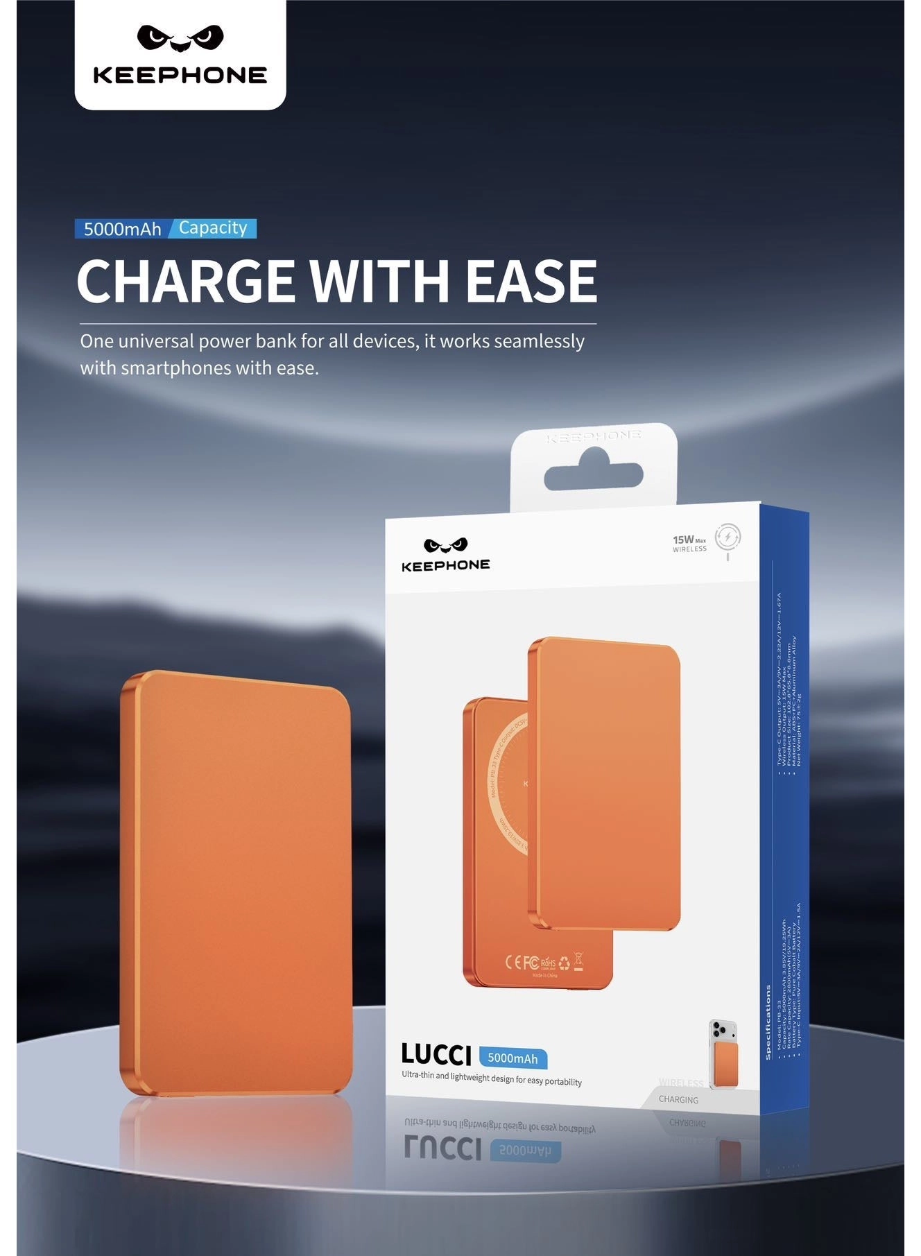 LUCCI PB-33 - 5000mAh 15 W