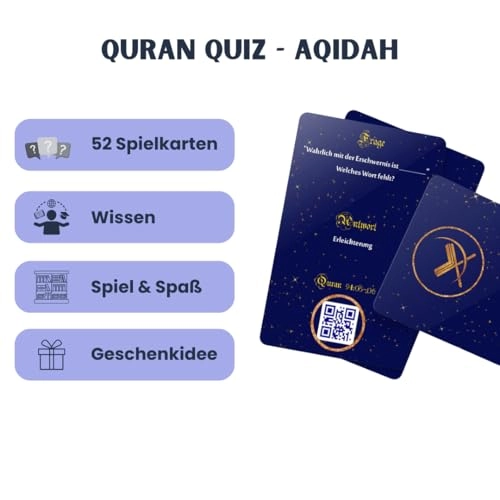 Islamic Game Quiz Cards: Aqidah - Card Game (German)