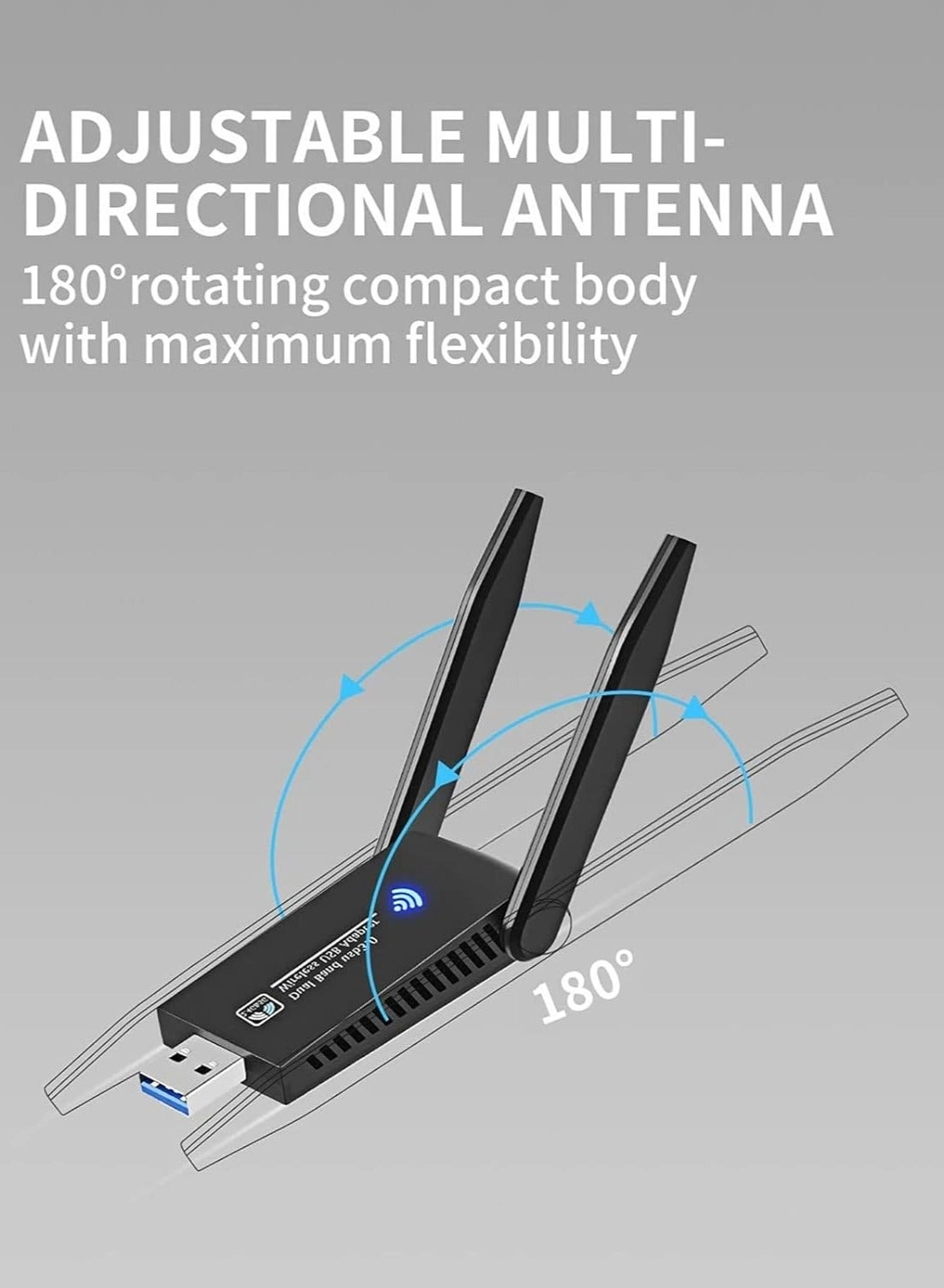 Wireless USB WiFi Adapter - Dual Band 2.4/5Ghz USB 3.0 Wireless