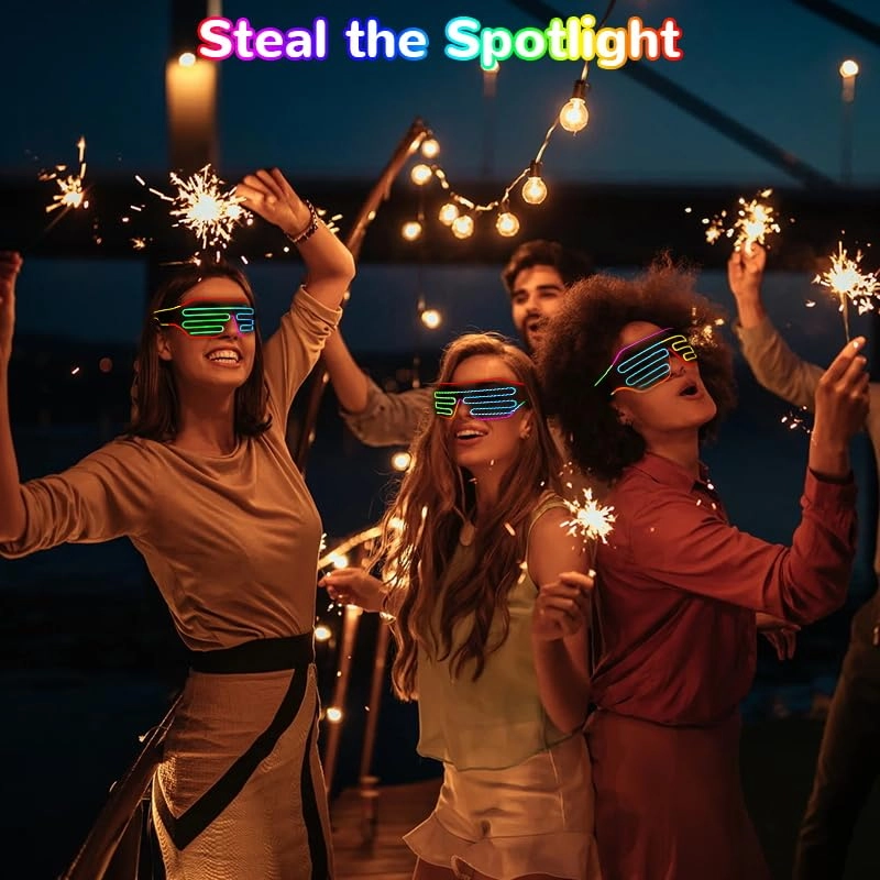 EL Glow Glasses - 1 piece + battery controller