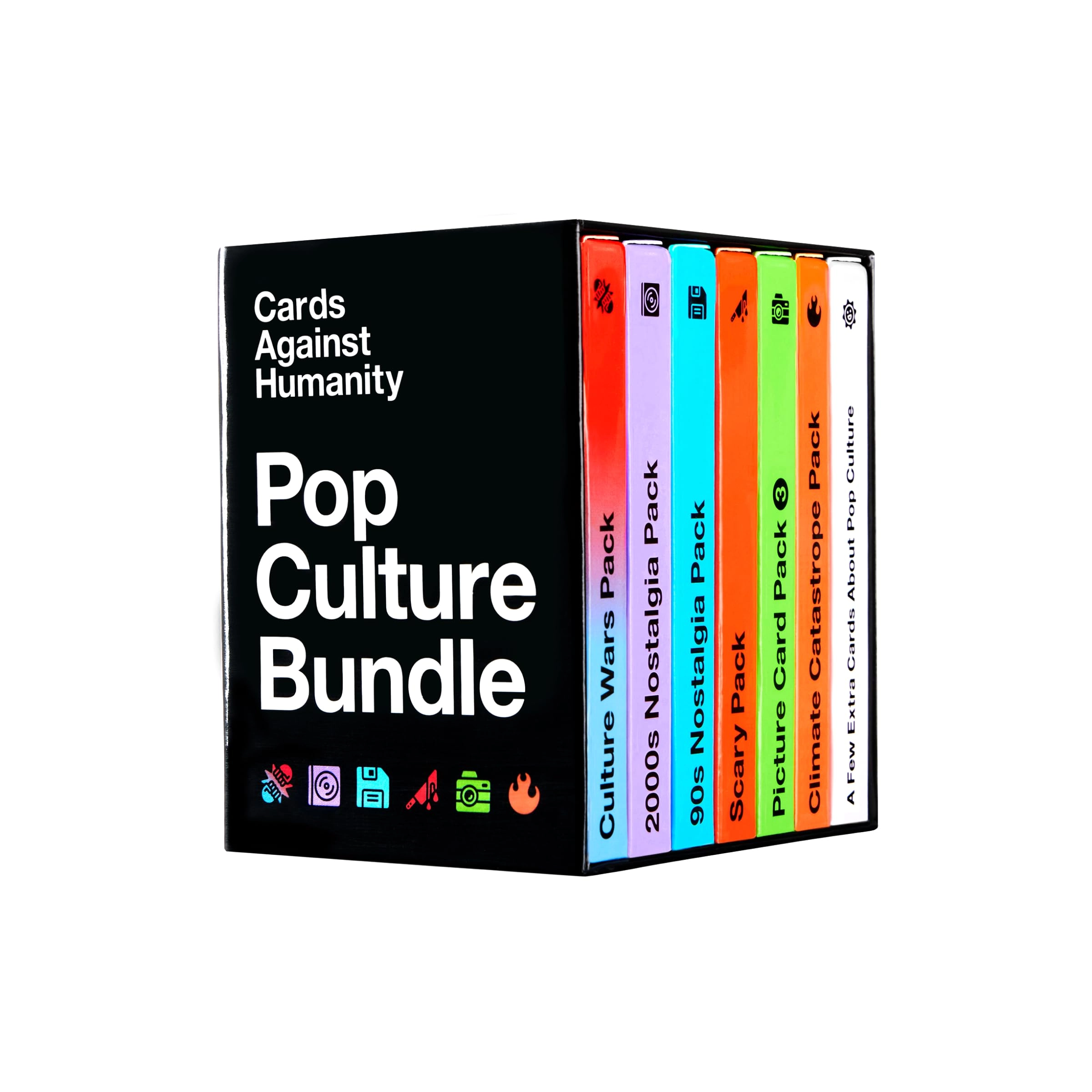 Cards Against Humanity Culture Wars Pack + 90s Nostalgia Pack + 2000s Nostalgia Pack + Scary Pack + Picture Card Pack 3 + Climate Catastrophe Pack