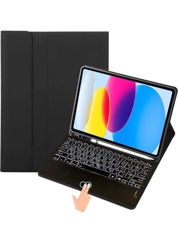 erorex Rotatable Backlit Keyboard Case with Trackpad and Smart Connector with Screen Protector for iPad 10.9-inch (10th Gen, 2022)
