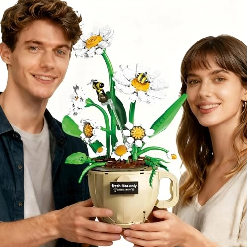 Flower Coffee Cups Building Blocks Kit - Daisy 496 pcs