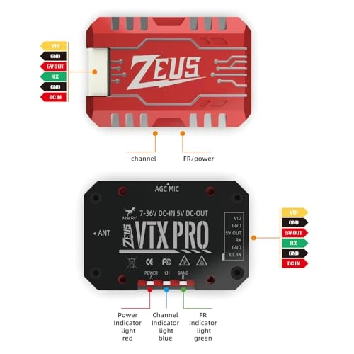 Zeus VTX PRO - 1.6W MMCX