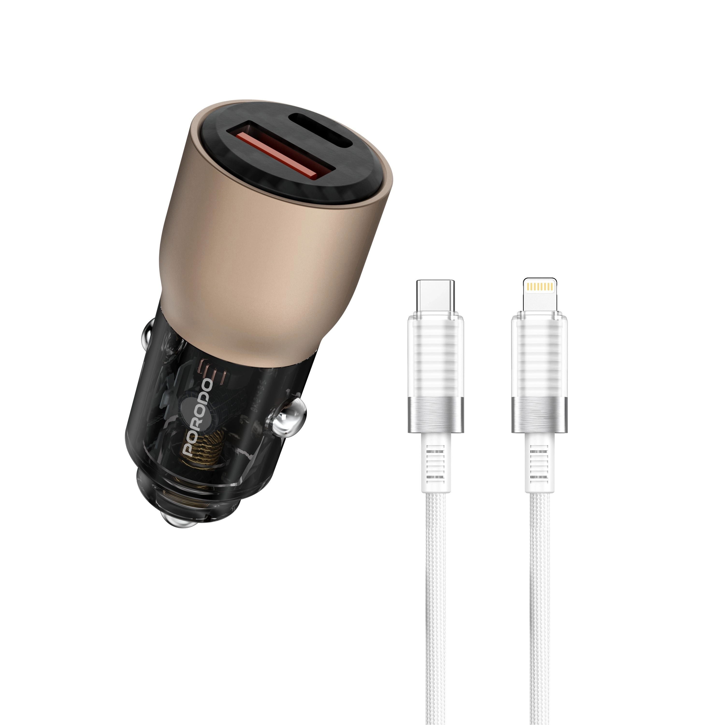V-Smart Transparent Car Charger - 12-24V
