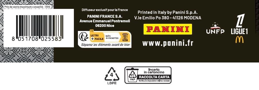 ICONZ Trading Cards Ligue 1 - 8 sleeves of 8 cards each (8 Cards Per Sleeve)