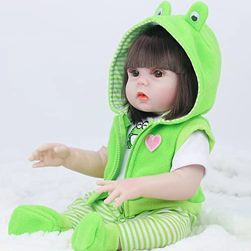 Reborn Baby Doll - 22 Inch Vinyl Brown Eyes