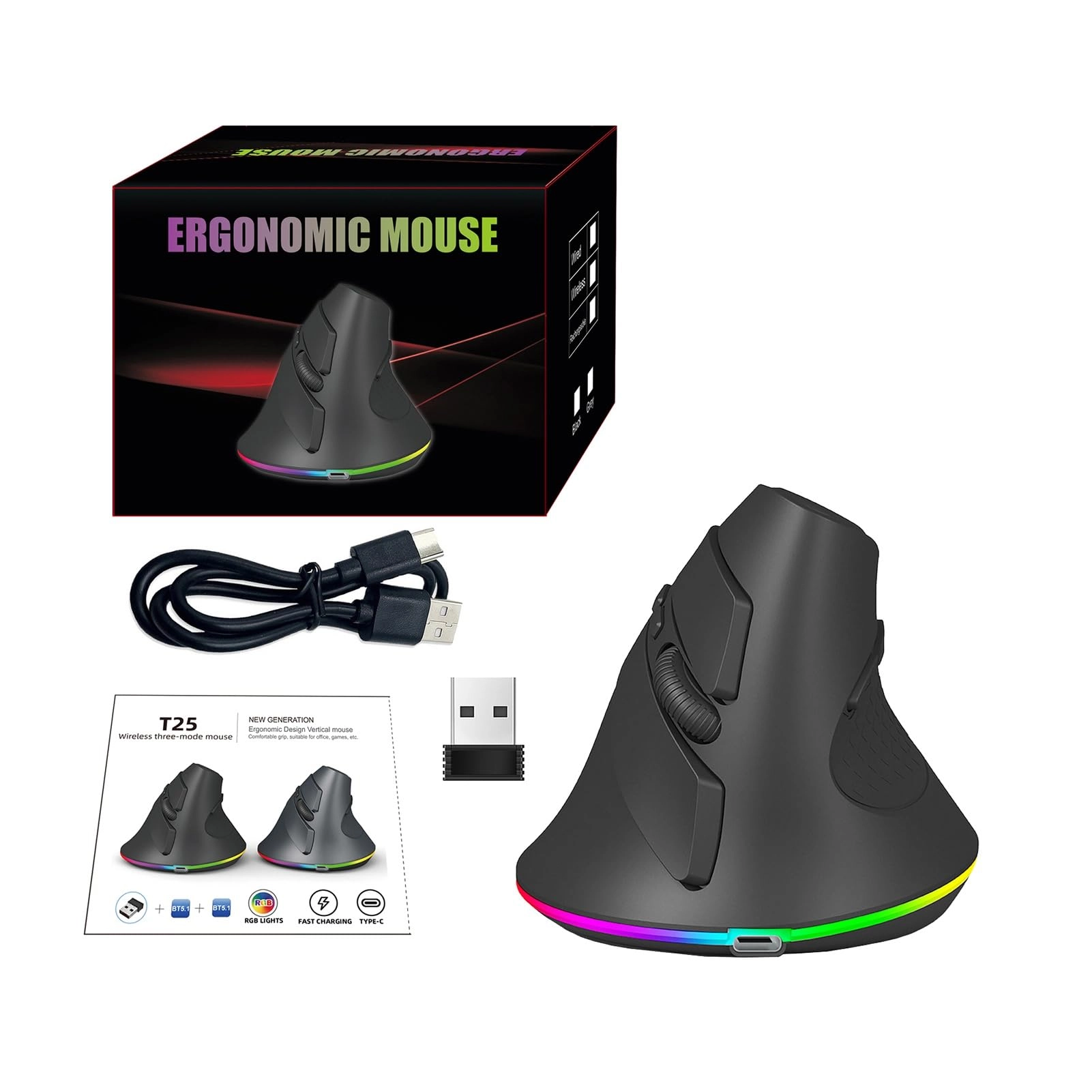 Xixian Wireless Mouse - 2.4G BT5.1