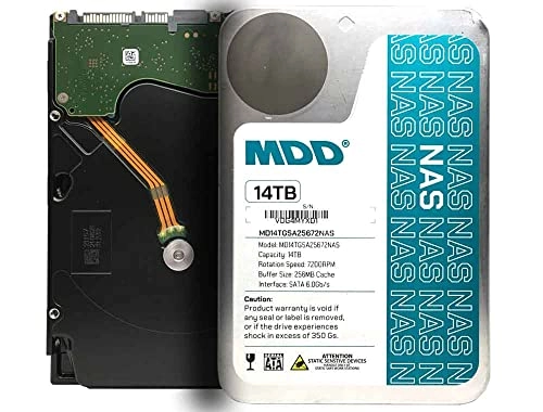 (Renewed) 3.5" 7200rpm 256MB SATA 6Gb/s (MD14TSATA25672NAS) - 14TB