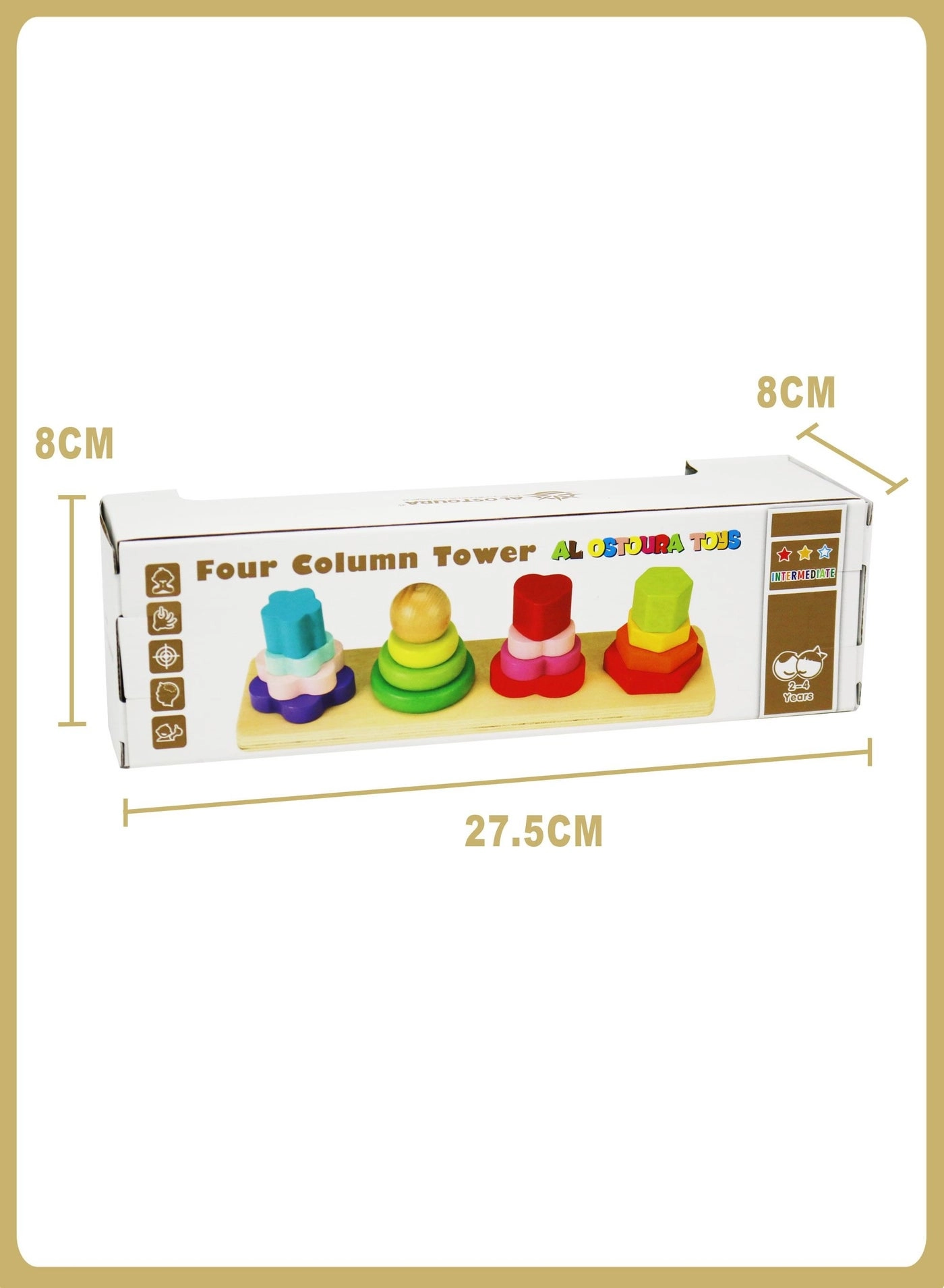 Four Column Tower Shape Match - 2+ Years