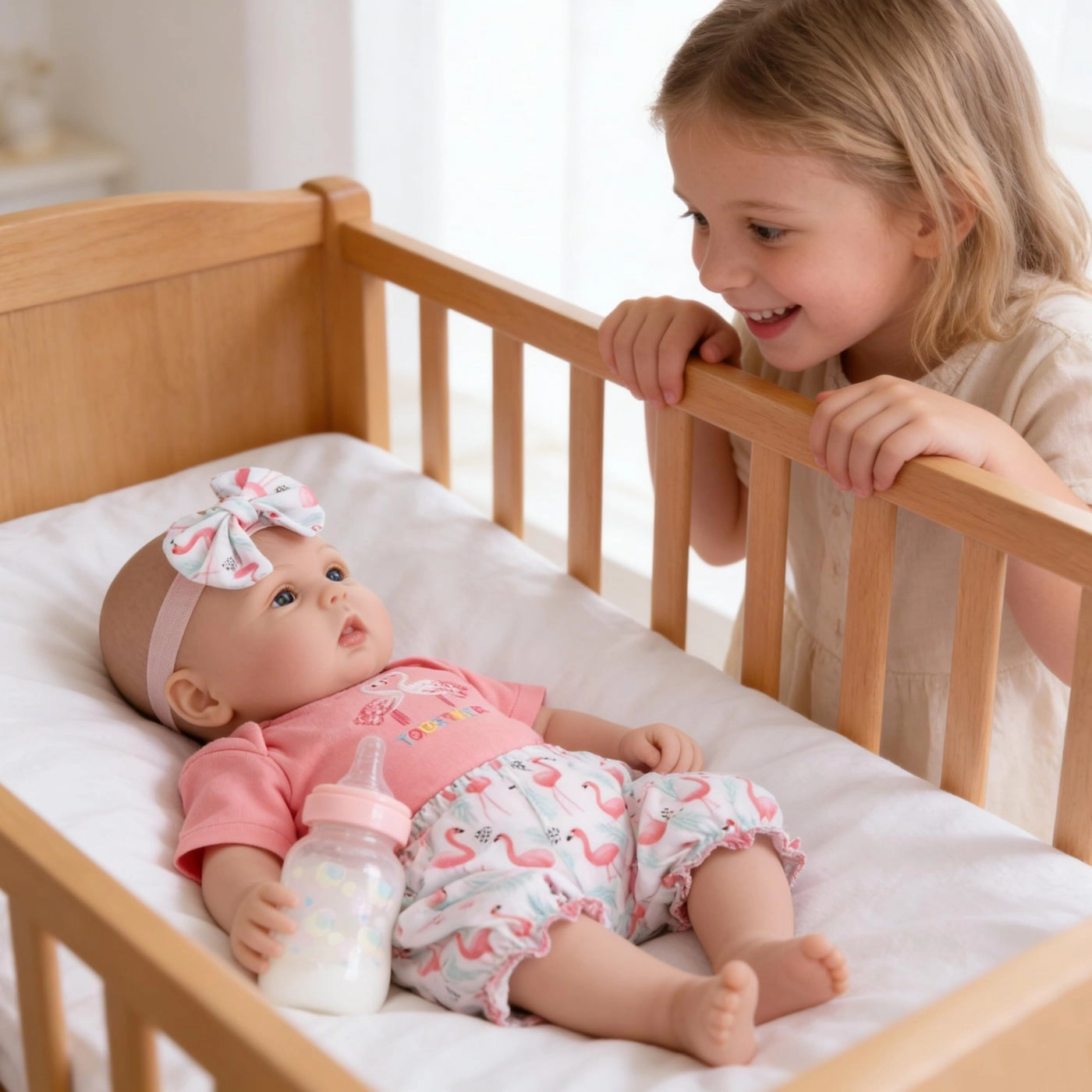 Reborn Baby Doll - 18 inch Soft Poseable Body