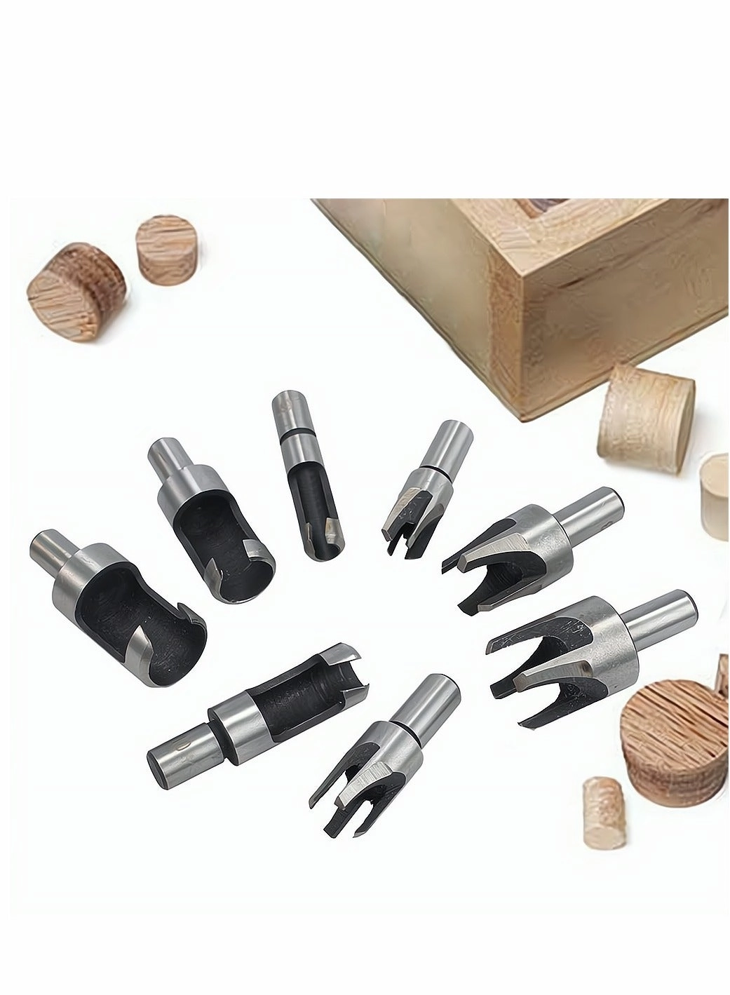 Wood Plug Cutter - 45# carbon steel 8 piece(s) 6mm 10mm 13mm 16mm