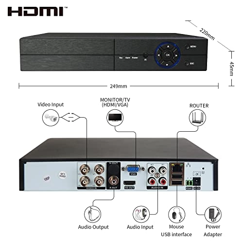 4 Channel 1080N DVR - 4 4CH 720P