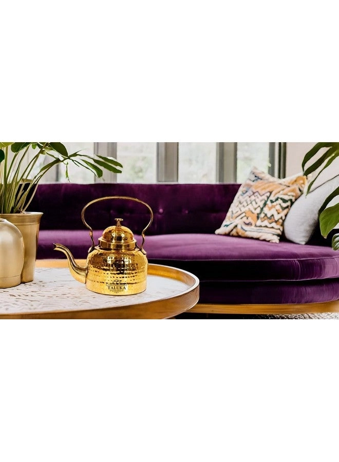Hammered Brass Tea Pot - 600 ML