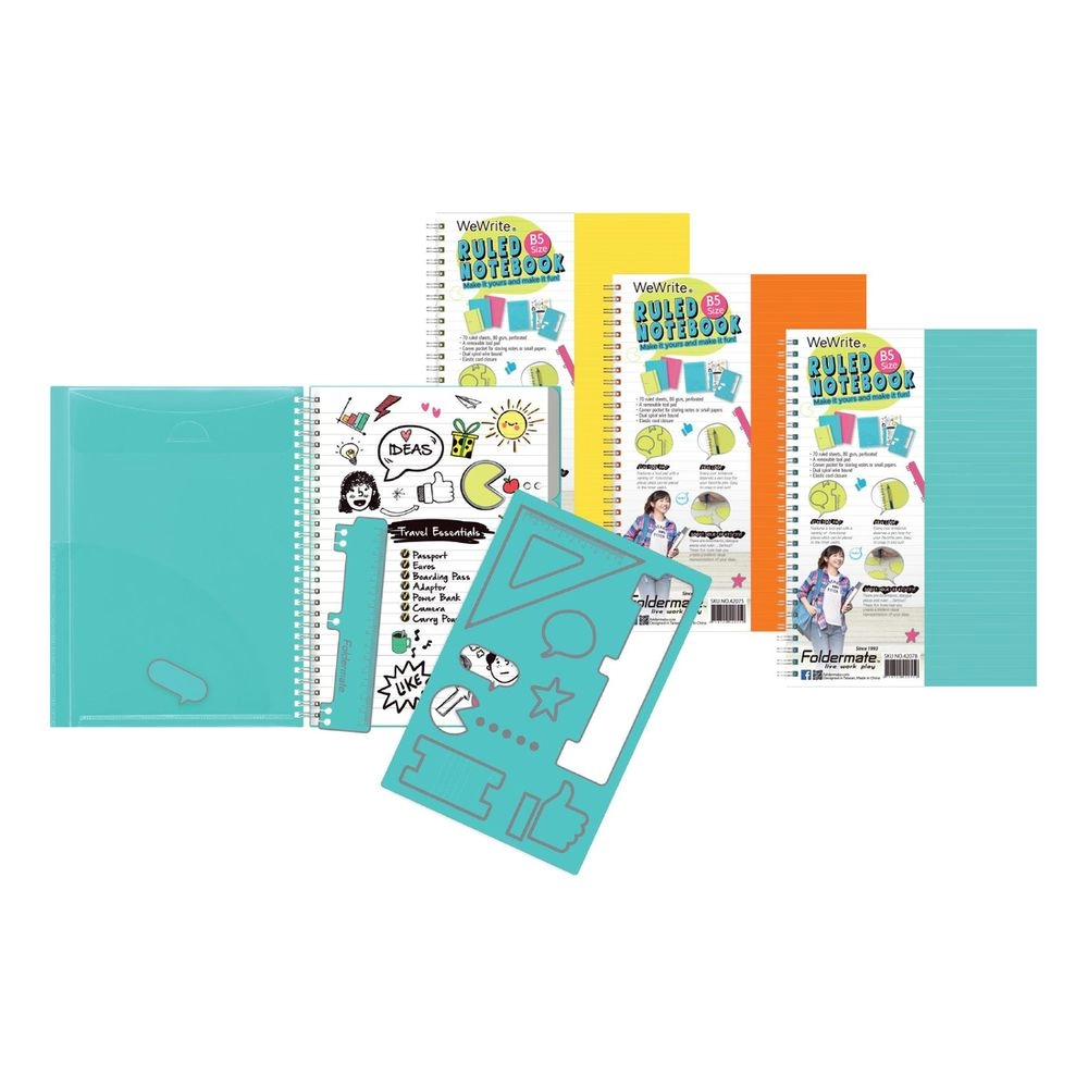 Foldermate Spiral B5 Notebook Spiral - 70 Sheets 1 Piece