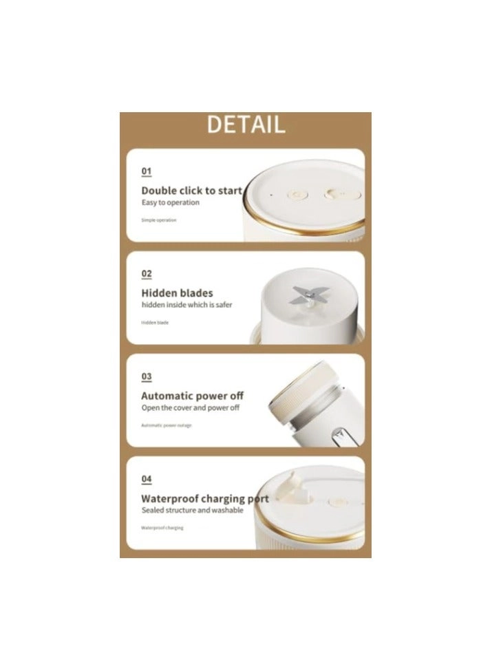 Mini Portable Travel Electric Juicing Cup - 380 ml