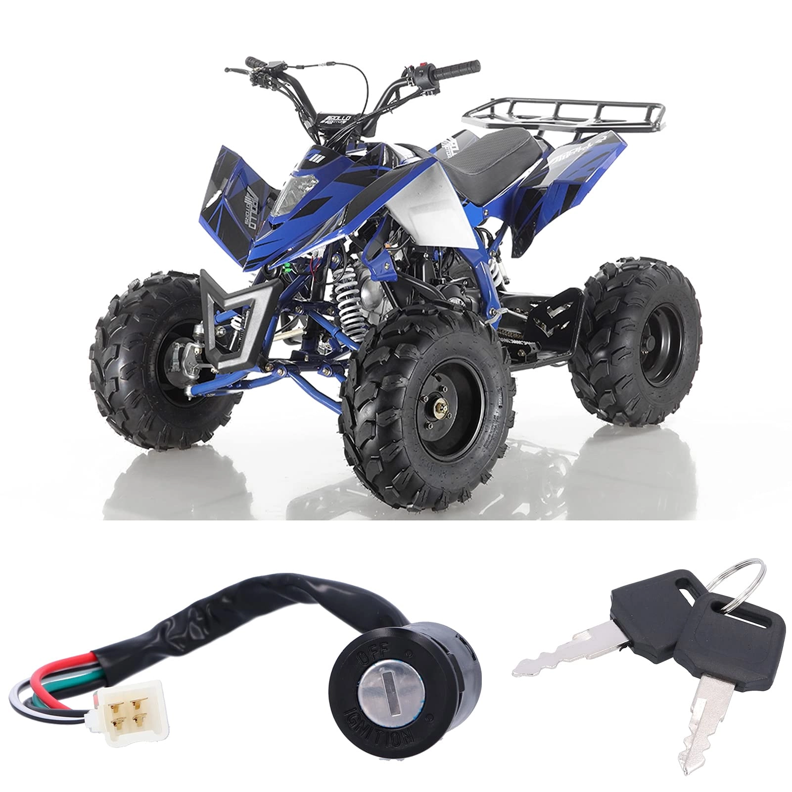 Ignition Switch - 4 Wire 2 Keys
