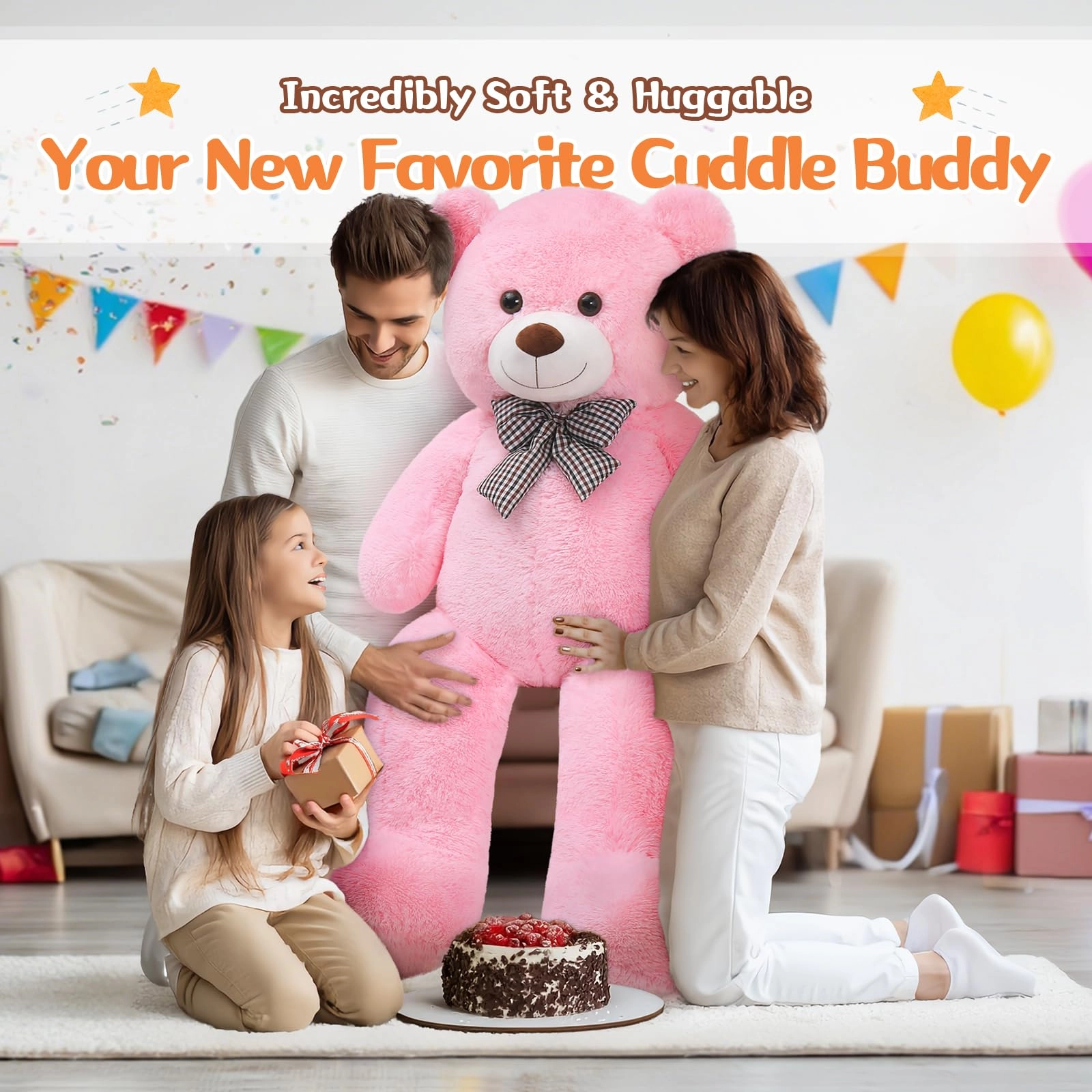 Teddy Bear - Plush Pink