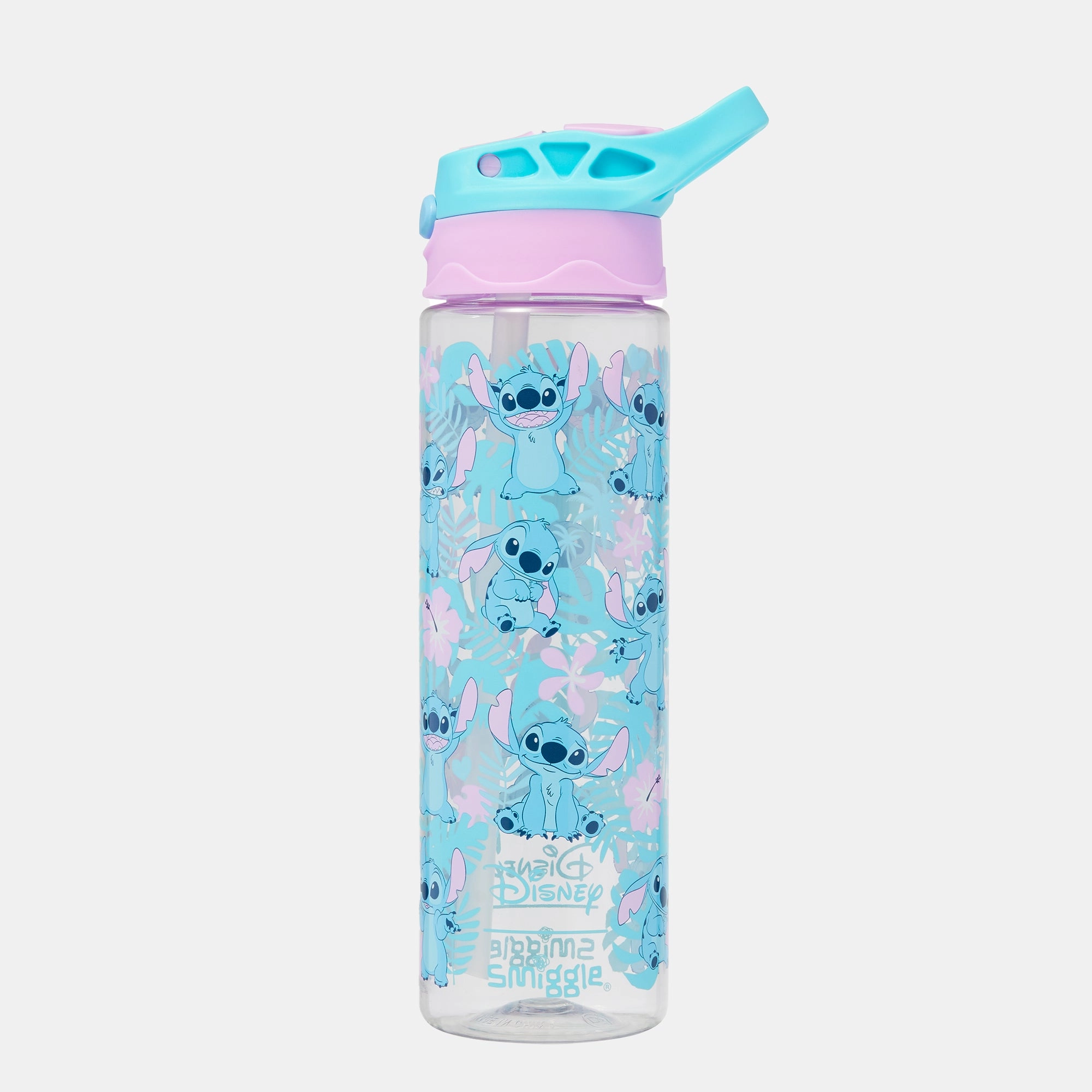 Smiggle Lilo & Stitch Water Bottle - Flip Straw - 650 ml