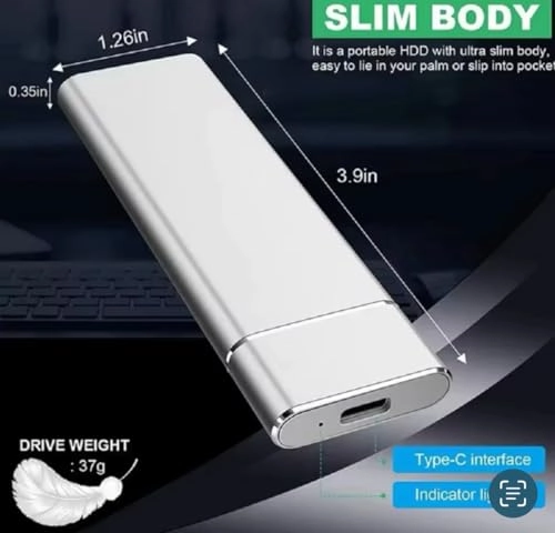 External Solid State Hard Drive - 4TB