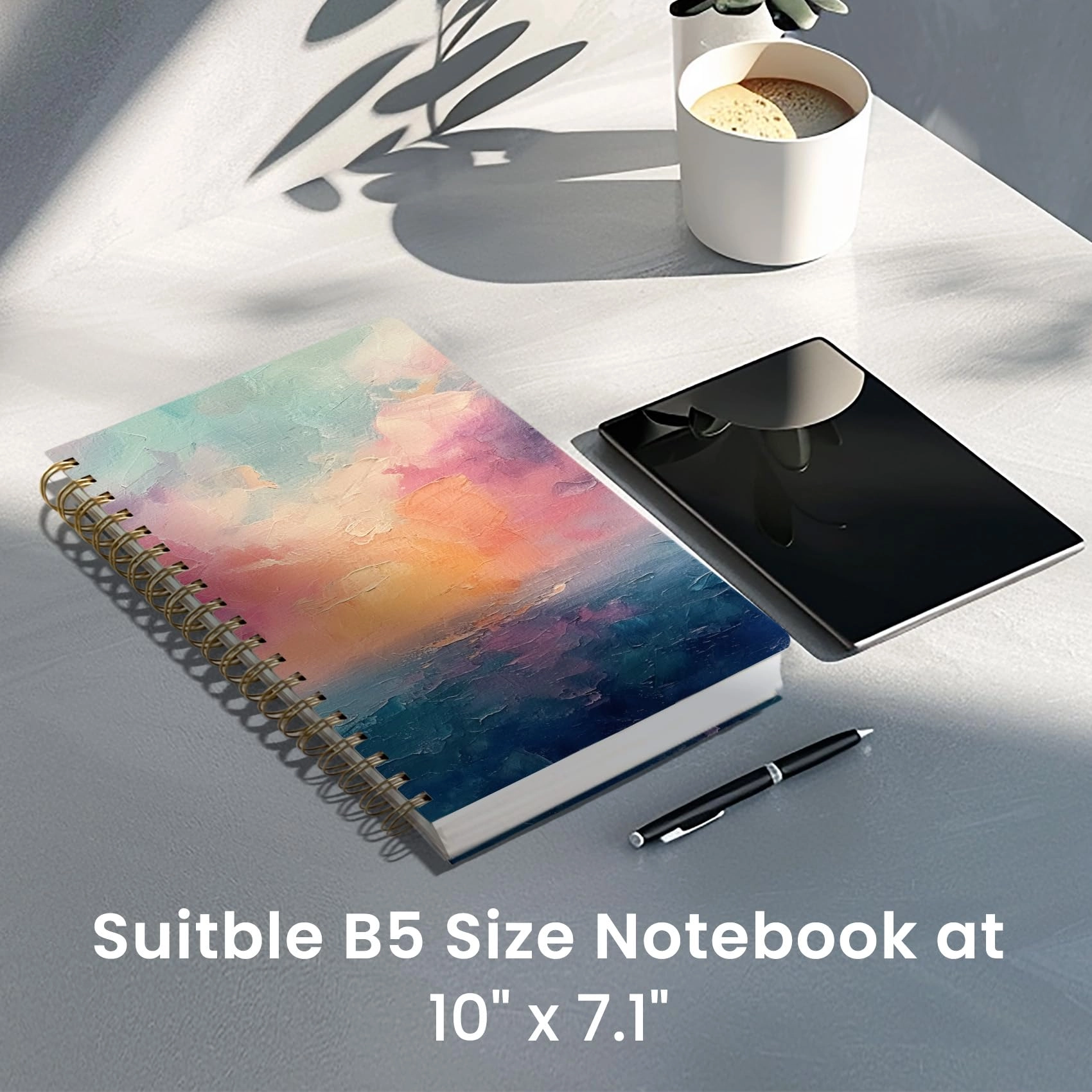 Spiral Notebook B5 Spiral - Lined 300 Pages