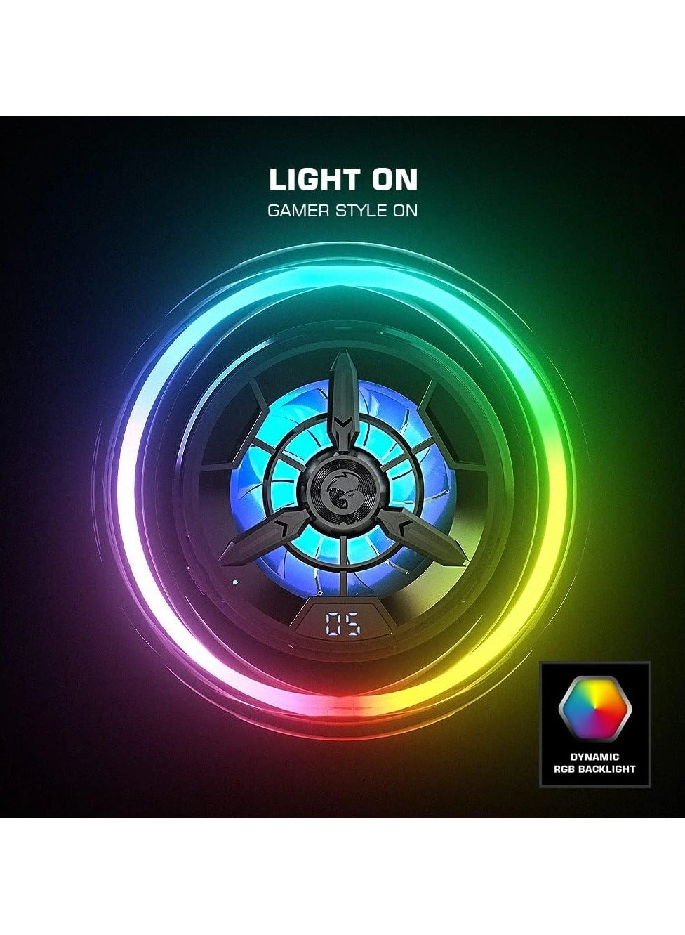 F9 Semiconductor Phone Cooler - 7-Blade Fan