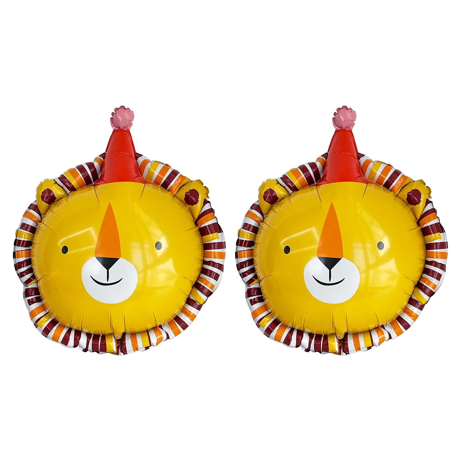 geloubo Animal Head Foil Balloon Kit - 4 pcs Baby Shower Birthday