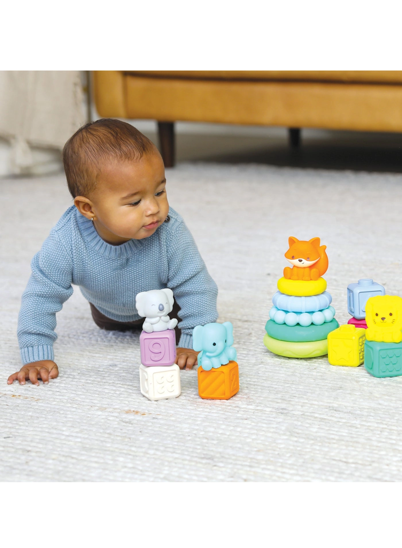 Stackables Balls Blocks And Buddies Activity Playset - Suitable from Birth 24 pieces