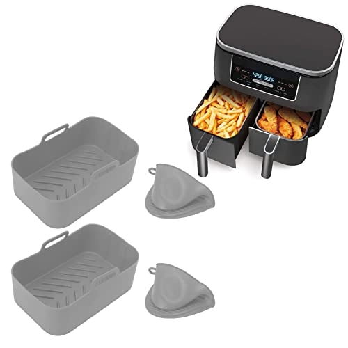 Rectangular Fryer Silicone Pot - Silicone 2 piece(s)