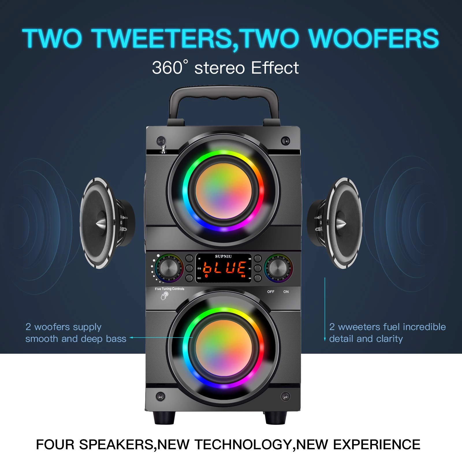 Portable Bluetooth Speaker - 60W